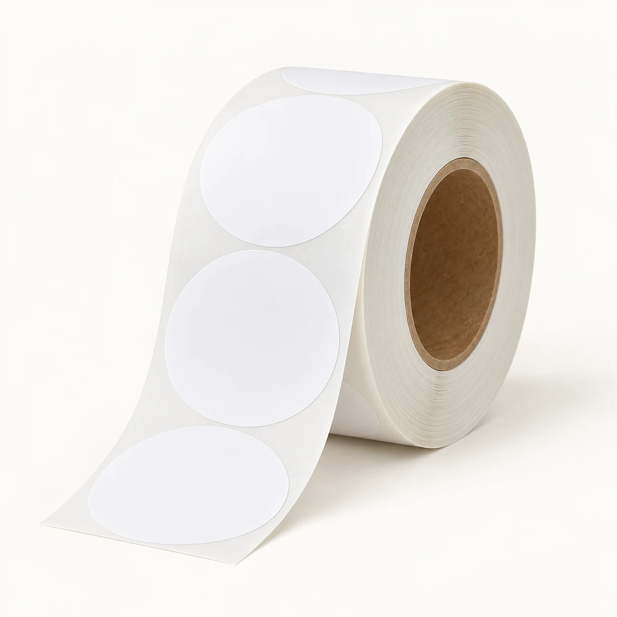 Round seal label roll